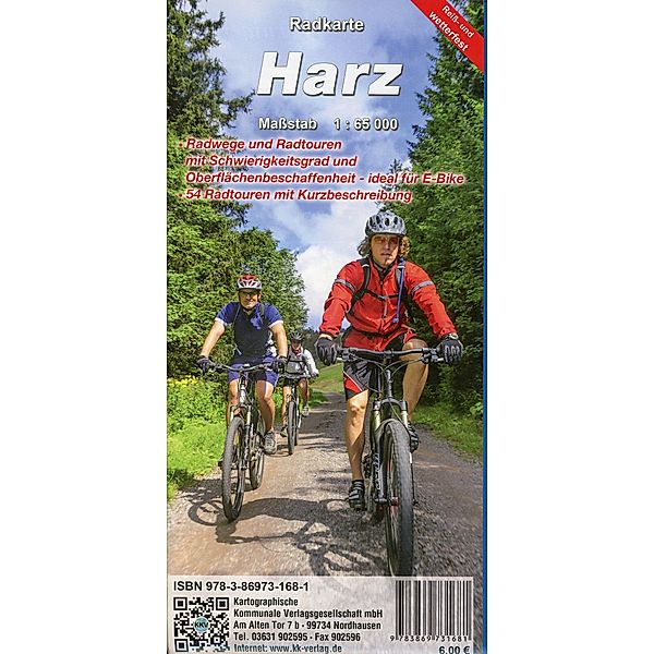 Radkarte Harz 1 : 65 000