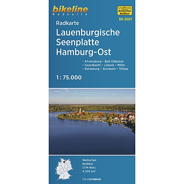 Radkarte Lauenburgische Seenplatte Hamburg Ost (RK-SH07)