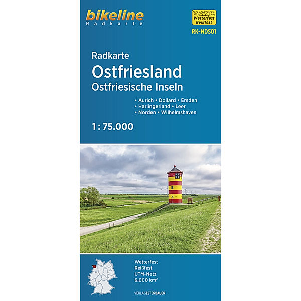 Radkarte Ostfriesland Ostfriesische Inseln