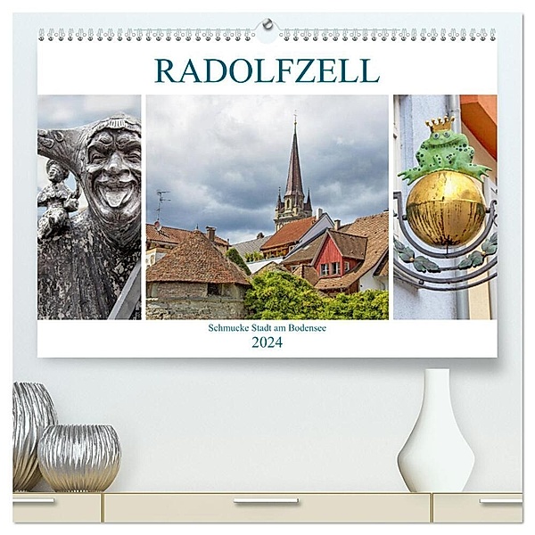 Radolfzell - schmucke Stadt am Bodensee (hochwertiger Premium Wandkalender 2024 DIN A2 quer), Kunstdruck in Hochglanz, Liselotte Brunner-Klaus