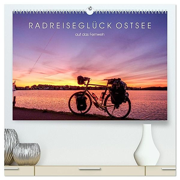 Radreiseglück Ostsee (hochwertiger Premium Wandkalender 2024 DIN A2 quer), Kunstdruck in Hochglanz, Bernd Schadowski