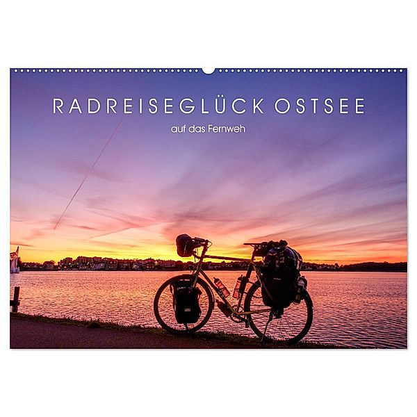 Radreiseglück Ostsee (Wandkalender 2024 DIN A2 quer), CALVENDO Monatskalender, Bernd Schadowski