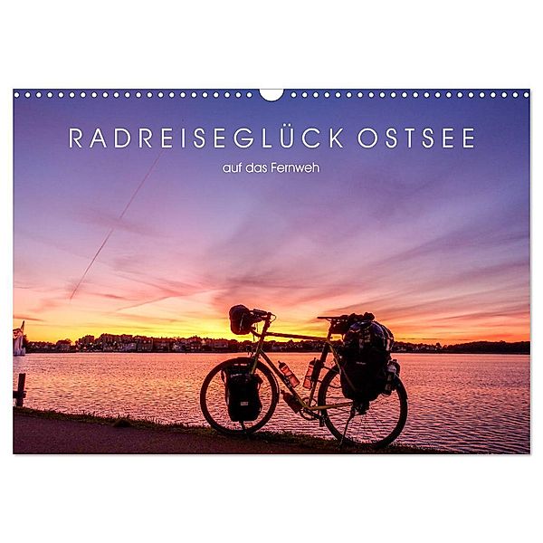 Radreiseglück Ostsee (Wandkalender 2024 DIN A3 quer), CALVENDO Monatskalender, Bernd Schadowski