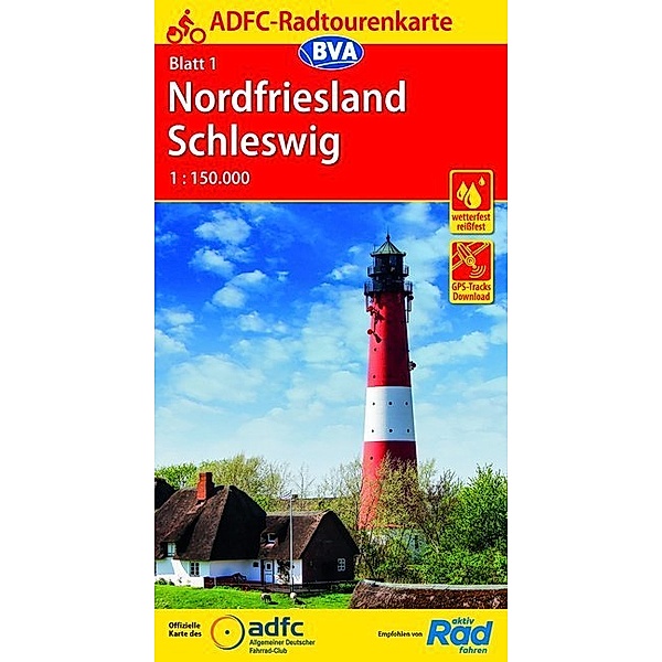 Radtourenkarte Nordfriesland /Schleswig 1:150.000
