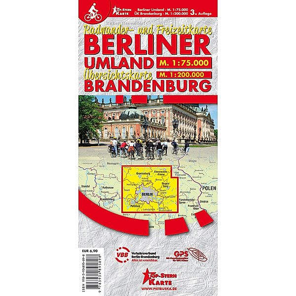 Radwander- und Freizeitkarte Berliner Umland und Übersichtskarte Brandenburg