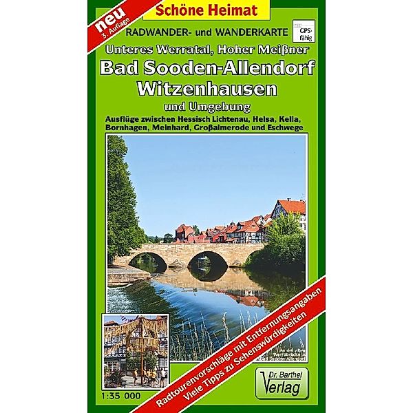 Radwander- und Wanderkarte Unteres Werratal, Hoher Meißner, Bad Sooden-Allendorf, Witzenhausen und Umgebung