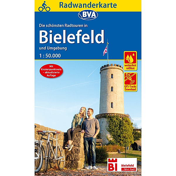 Radwanderkarte 1:50.000 / Radwanderkarte BVA Radwandern in Bielefeld und Umgebung 1:50.000, reiß- und wetterfest, GPS-Tracks Download