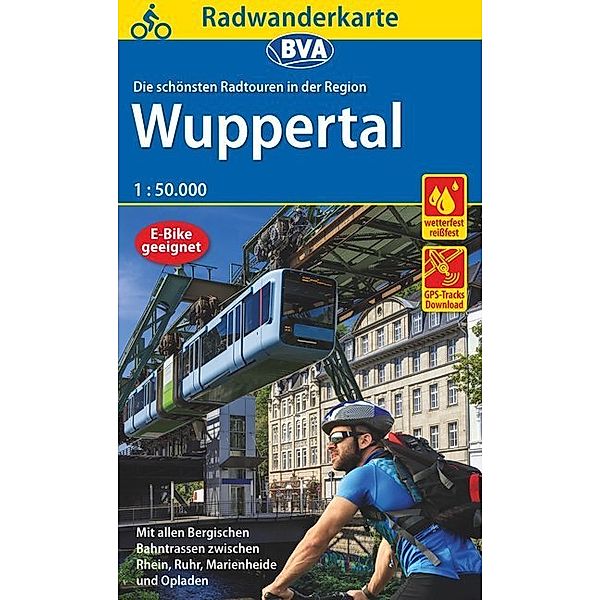 Radwanderkarte BVA Die schönsten Radtouren in der Region Wuppertal