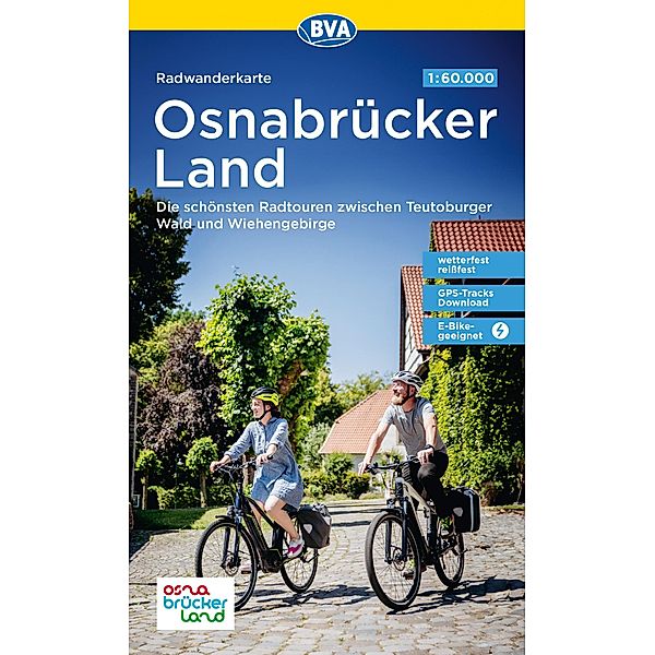 Radwanderkarte BVA Radwandern im Osnabrücker Land 1:60.000, reiss- und wetterfest, GPS-Tracks Download