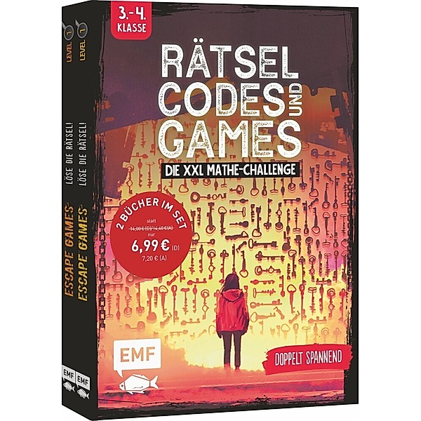 Rätsel, Codes und Games - Die XXL Mathe-Challenge für die 3. und 4. Klasse, Mathieu Quénée, Mallory Monhard