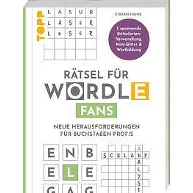 Rätsel für WORDLE-Fans - Neue Herausforderungen für Buchstaben-Profis  online kaufen - Orbisana