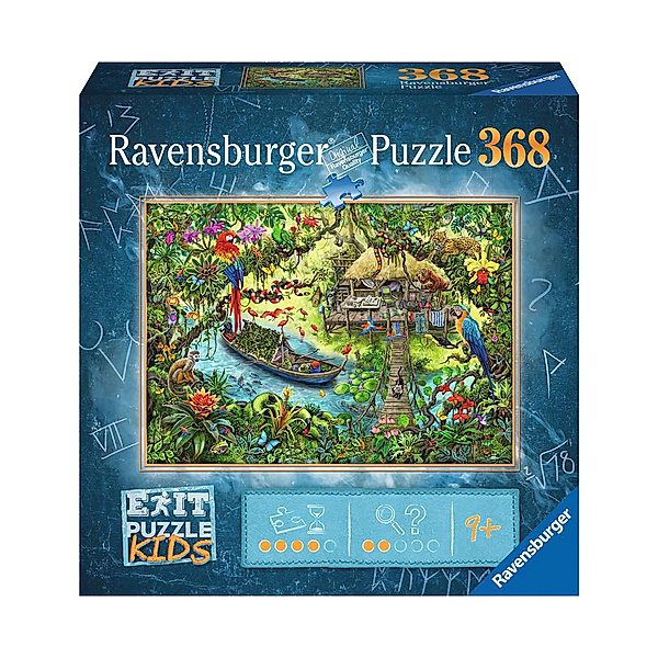 Ravensburger Verlag Rätsel-Puzzle EXIT KIDS – DSCHUNGELSAFARI 368-teilig
