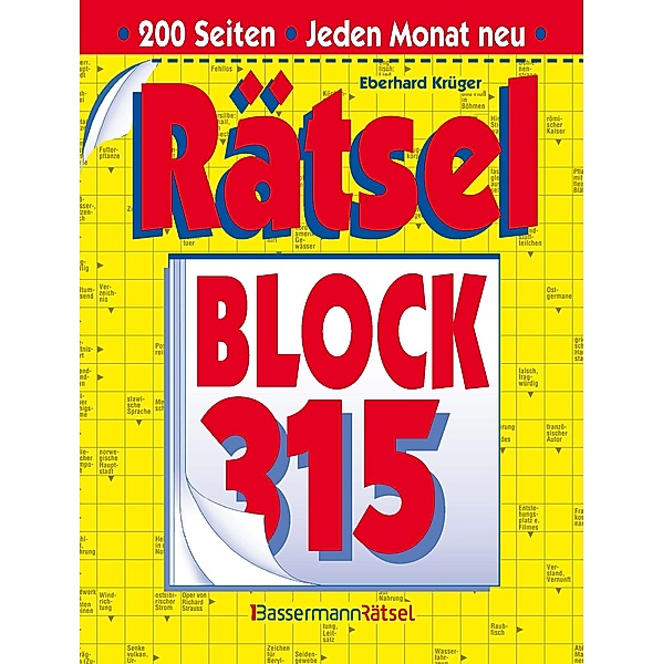 Rätselblock 315 (5 Exemplare à 2,99 EUR), Eberhard Krüger