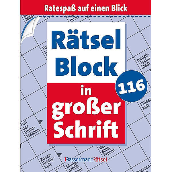 Rätselblock in großer Schrift 116, Eberhard Krüger