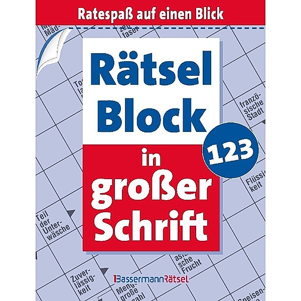 Rätselblock in großer Schrift 123 (5 Exemplare à 2,99 EUR), Eberhard Krüger