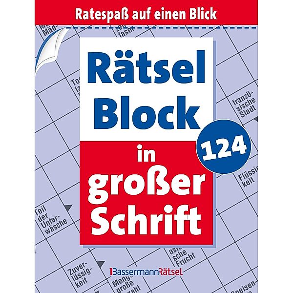 Rätselblock in grosser Schrift 124 (5 Exemplare à 2,99 EUR), Eberhard Krüger