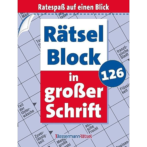 Rätselblock in großer Schrift 126, Eberhard Krüger