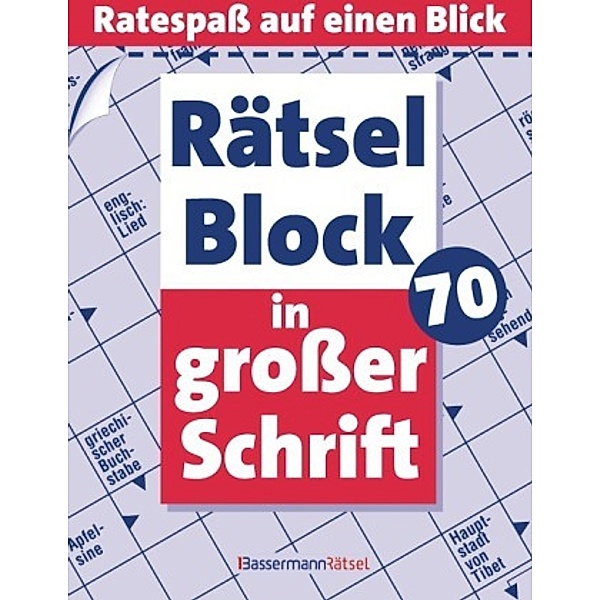 Rätselblock in großer Schrift, Eberhard Krüger