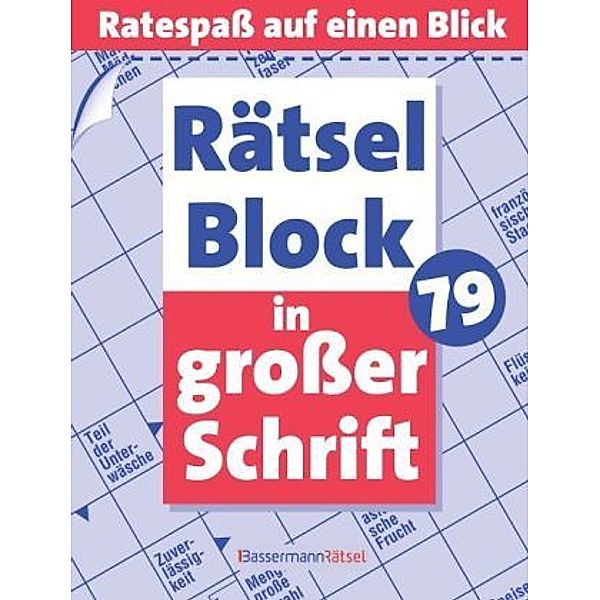 Rätselblock in großer Schrift, Eberhard Krüger