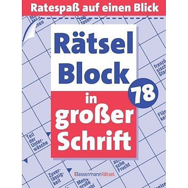 Rätselblock in großer Schrift, Eberhard Krüger