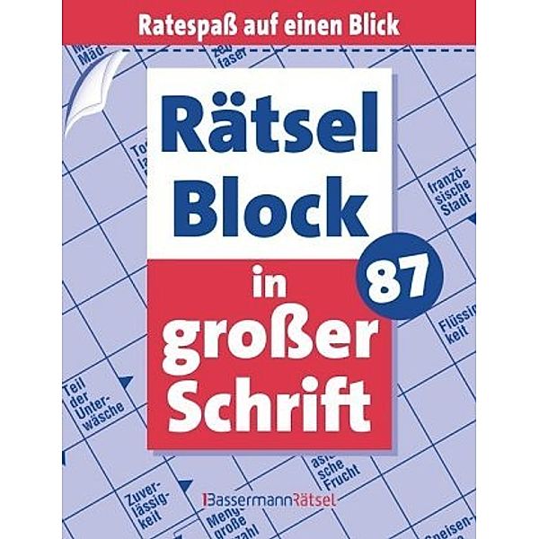 Rätselblock in grosser Schrift, Eberhard Krüger