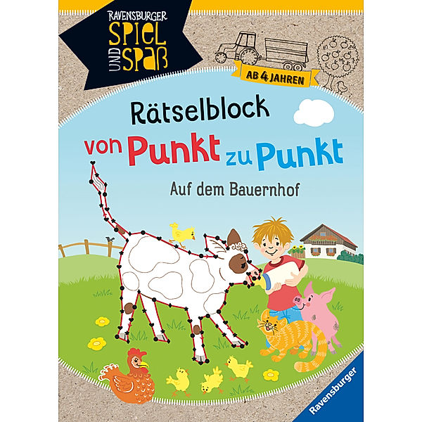 Rätselblock von Punkt zu Punkt: Auf dem Bauernhof, Cornelia Rist, Martine Richter