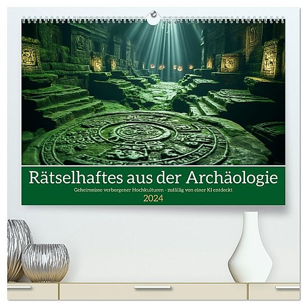 Rätselhaftes aus der Archäologie (hochwertiger Premium Wandkalender 2024 DIN A2 quer), Kunstdruck in Hochglanz, Kerstin Waurick