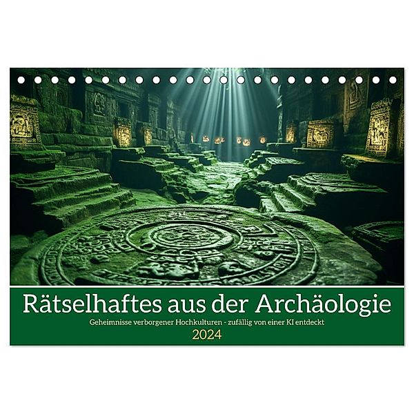 Rätselhaftes aus der Archäologie (Tischkalender 2024 DIN A5 quer), CALVENDO Monatskalender, Kerstin Waurick