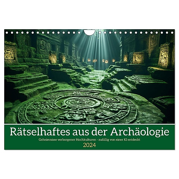 Rätselhaftes aus der Archäologie (Wandkalender 2024 DIN A4 quer), CALVENDO Monatskalender, Kerstin Waurick