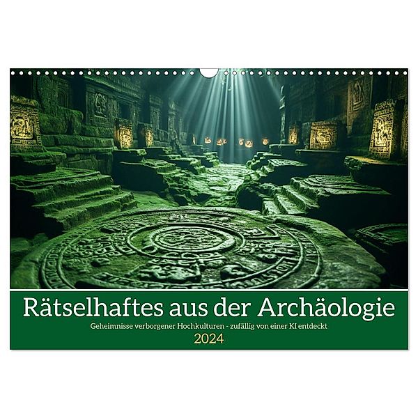 Rätselhaftes aus der Archäologie (Wandkalender 2024 DIN A3 quer), CALVENDO Monatskalender, Kerstin Waurick