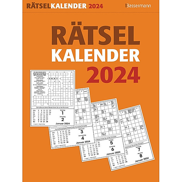 Rätselkalender 2024. Der beliebte Abreisskalender für alle Rätselfreunde, Eberhard Krüger