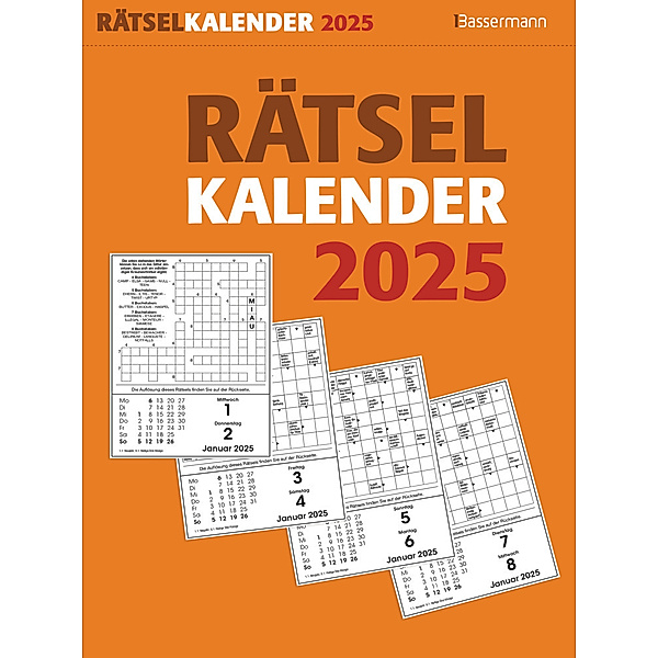 Rätselkalender 2025. Der beliebte Abreisskalender für alle Rätselfreunde, Eberhard Krüger