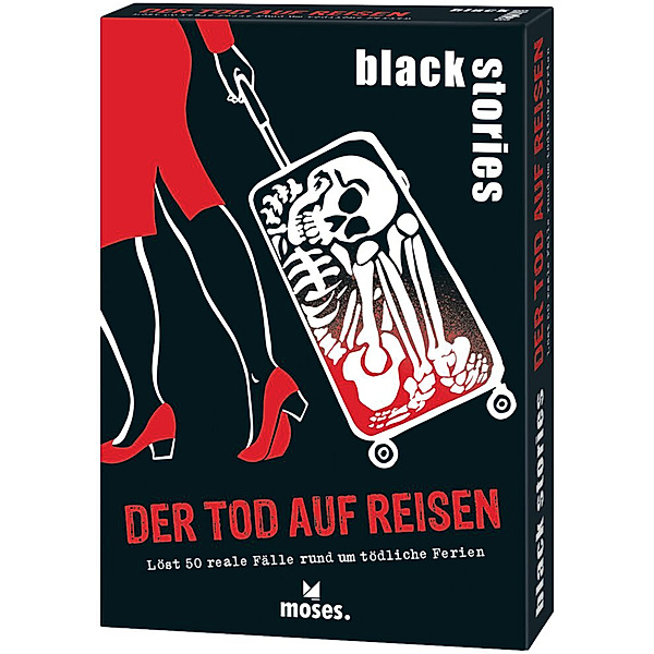 moses Verlag Rätselkarten BLACK STORIES - DER TOD AUF REISEN, Tom Grimm