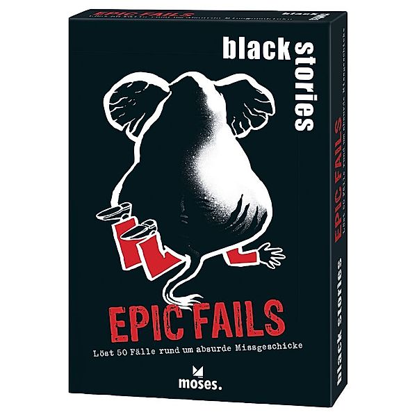 moses Verlag Rätselkarten BLACK STORIES - EPIC FAILS, Corinna Harder, Jens Schumacher, Helmut Kollars