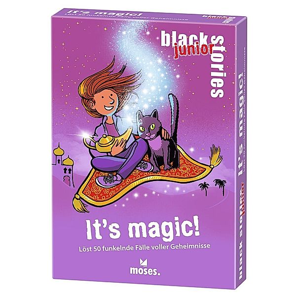 moses Verlag Rätselkarten BLACK STORIES JUNIOR - IT'S MAGIC, Corinna Harder