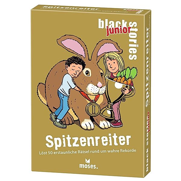 moses Verlag Rätselkarten BLACK STORIES JUNIOR - SPITZENREITER, Corinna Harder, Helmut Kollars