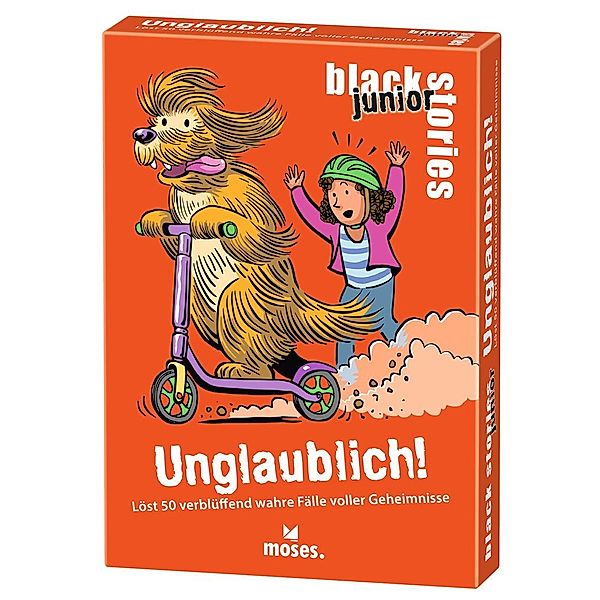 moses Verlag Rätselkarten BLACK STORIES JUNIOR - UNGLAUBLICH!, Corinna Harder