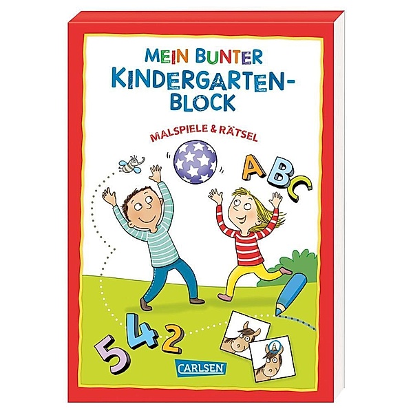 Rätseln für Kita-Kinder: Mein bunter Kindergarten-Block: Malspiele und Rätsel, Hanna Sörensen