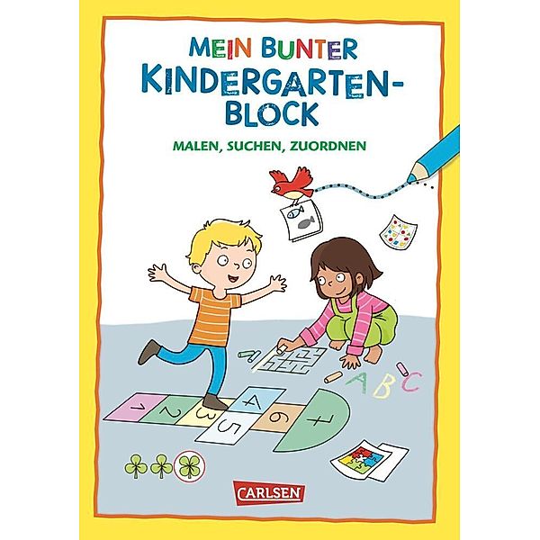 Rätseln für Kita-Kinder: Mein bunter Kindergarten-Block: Malen, suchen, zuordnen, Hanna Sörensen