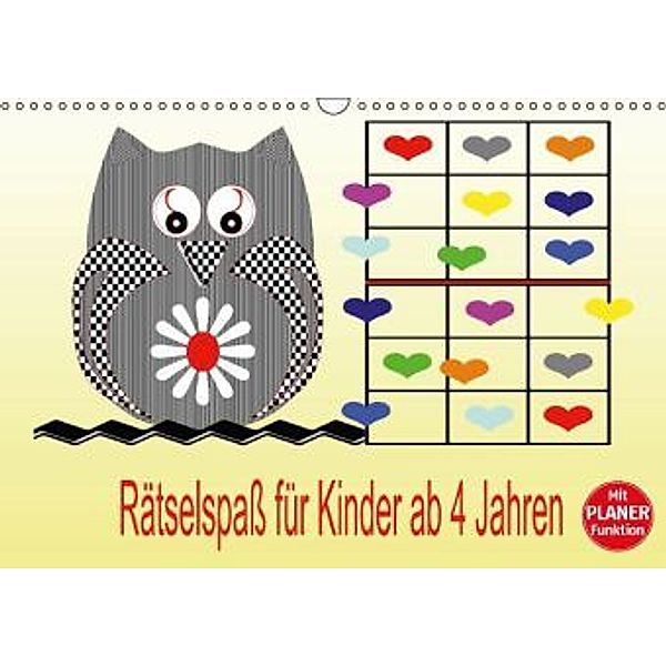 Rätselspaß für Kinder ab 4 Jahren (Wandkalender 2016 DIN A3 quer), Youlia