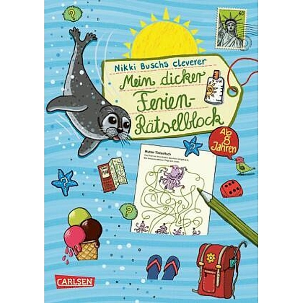Rätselspaß Grundschule: Mein dicker Ferien-Rätselblock, Nikki Busch