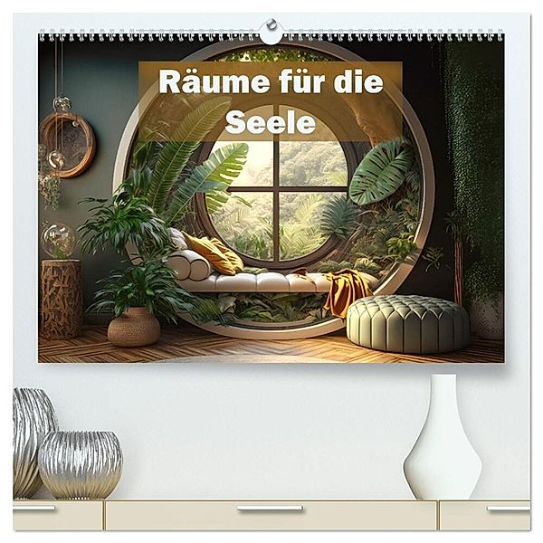 Räume für die Seele (hochwertiger Premium Wandkalender 2024 DIN A2 quer), Kunstdruck in Hochglanz, Liselotte Brunner-Klaus