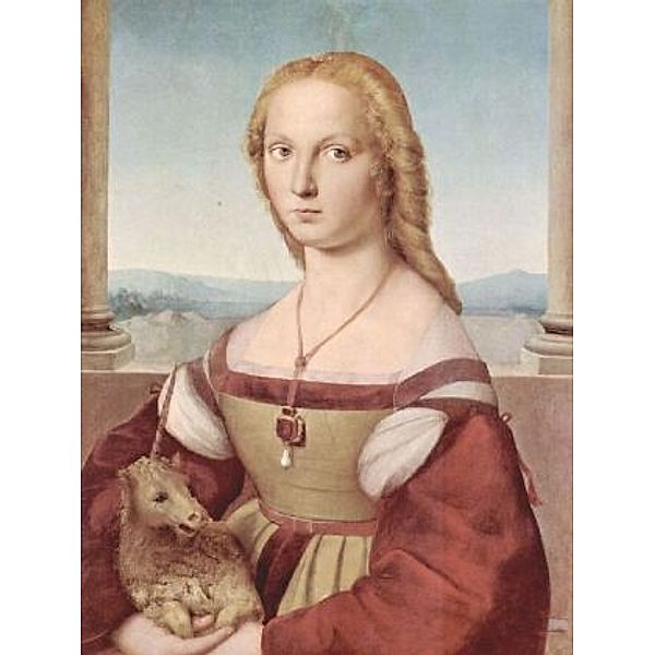 Raffael - Porträt einer jungen Frau mit dem Einhorn - 1.000 Teile (Puzzle)