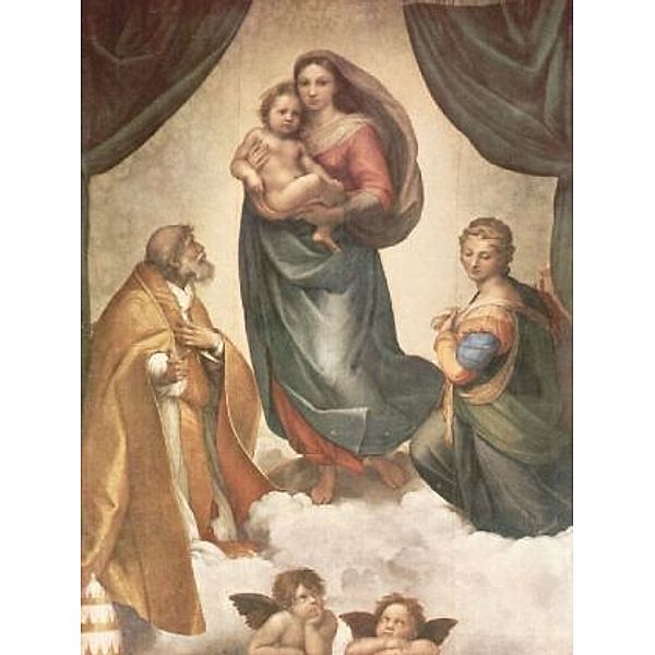 Raffael - Sixtinische Madonna, Szene: Maria mit Christuskind, Hl. Papst Sixtus II. und Hl. Barbara - 200 Teile (Puzzle)