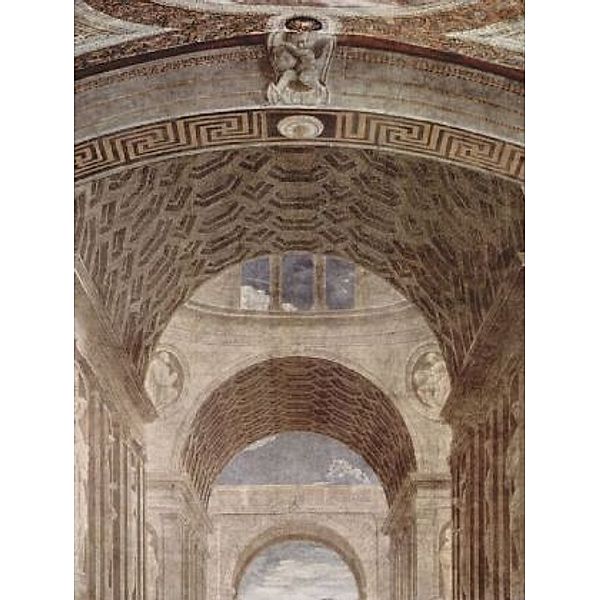 Raffael - Stanza della Segnatura im Vatikan für Papst Julius II., Die Schule von Athen, Architektur - 1.000 Teile (Puzzl