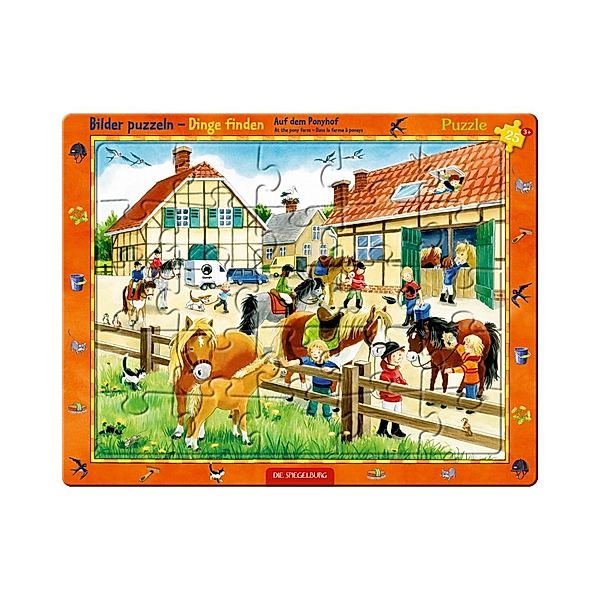 Die Spiegelburg Rahmenpuzzle AUF DEM PONYHOF 25-teilig