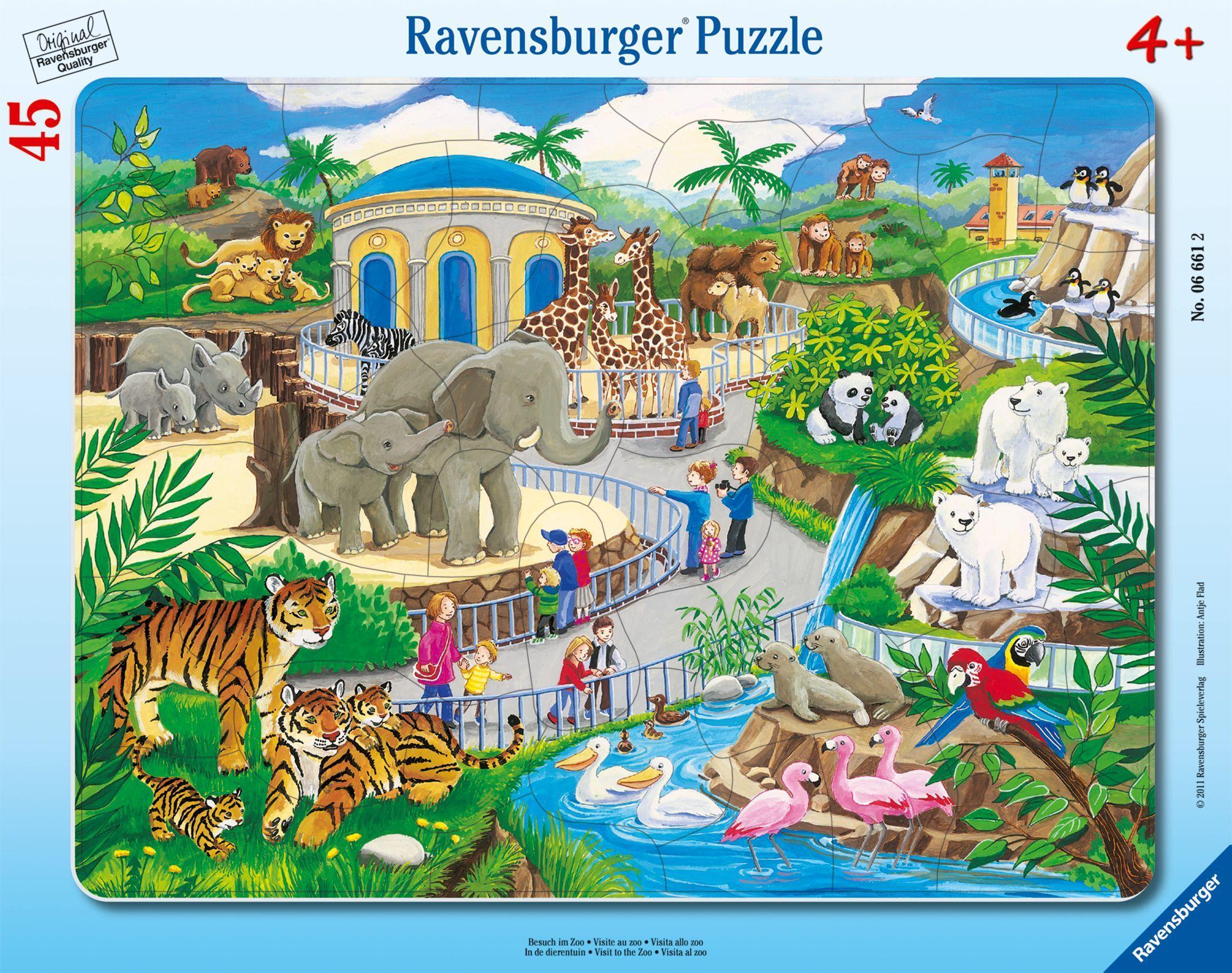 100 Teile Ravensburger Kinder Puzzle XXL Tierisch um die Welt 10540 