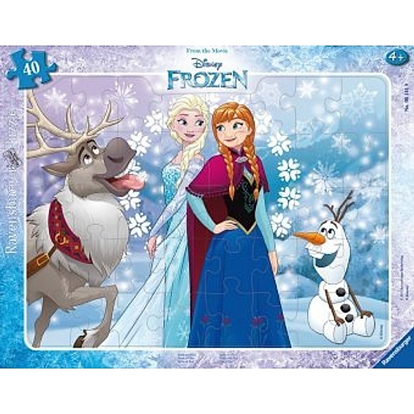 Ravensburger Verlag Rahmenpuzzle Disney Frozen - Anna und Elsa 40-teilig