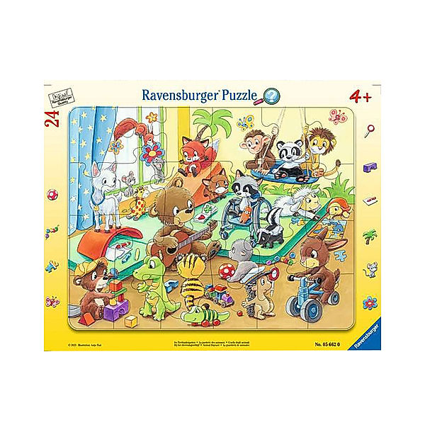 Ravensburger Verlag Rahmenpuzzle IM TIERKINDERGARTEN 24-teilig