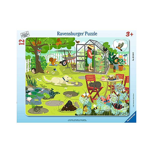 Ravensburger Verlag Rahmenpuzzle UNSER GARTEN 12-teilig